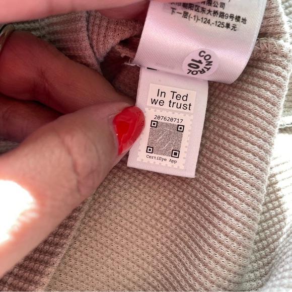 TED BAKER LONDON Tekilla Short Sleeve Henley Shirt Light Tan Stone Size 3 US Med - Picture 8 of 11